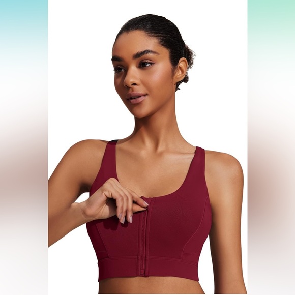 CoolRun Wirefree High Support Exercise and Offers Back Support Sports Bra | NEW - Picture 3 of 10